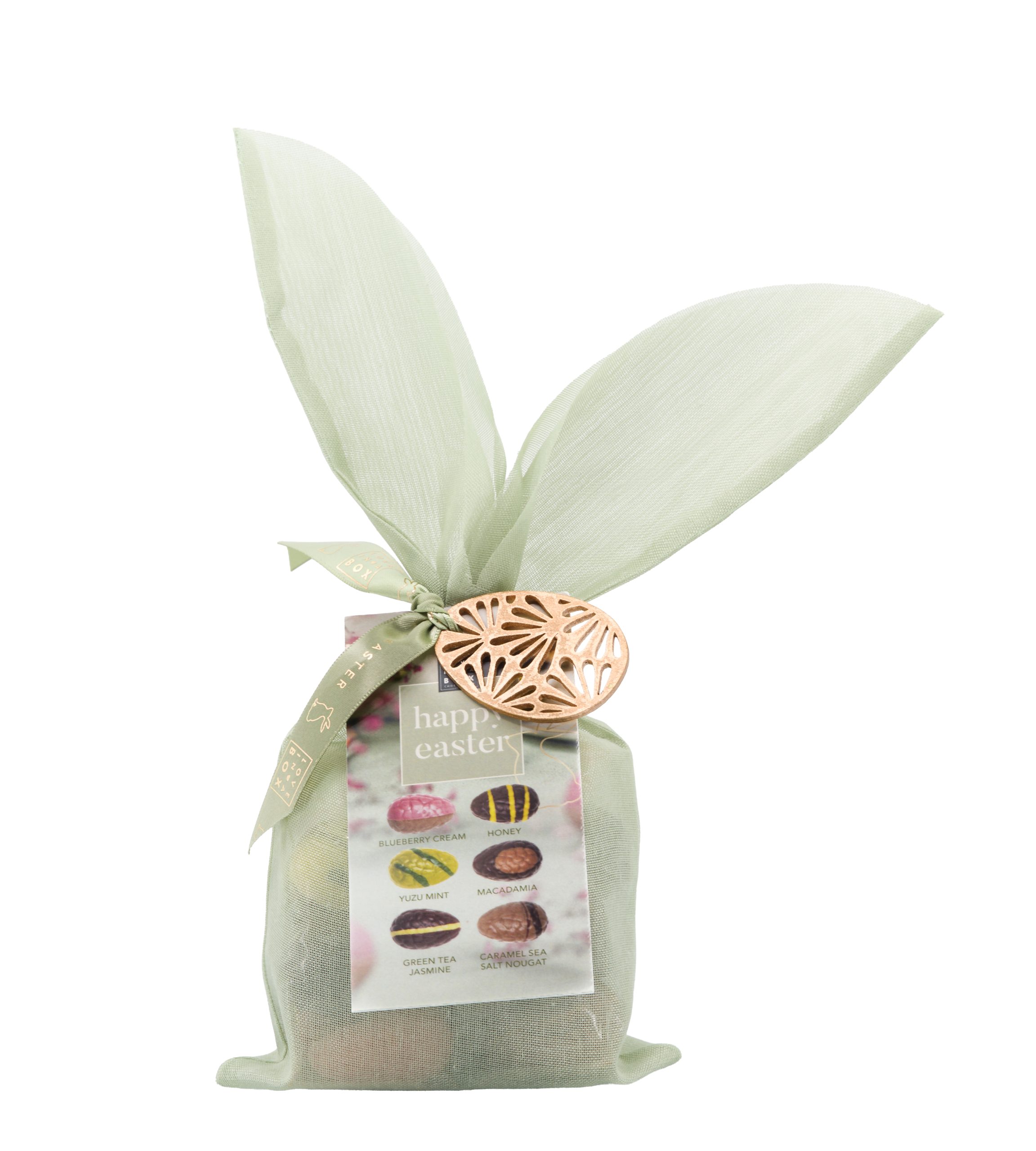 Paaschocolade Bunny Bag Paashaas Groen Luxe Paaseitjes Mix - 125g