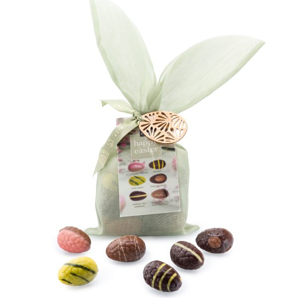 Paaschocolade Bunny Bag Paashaas Groen Luxe Paaseitjes Mix - 125g
