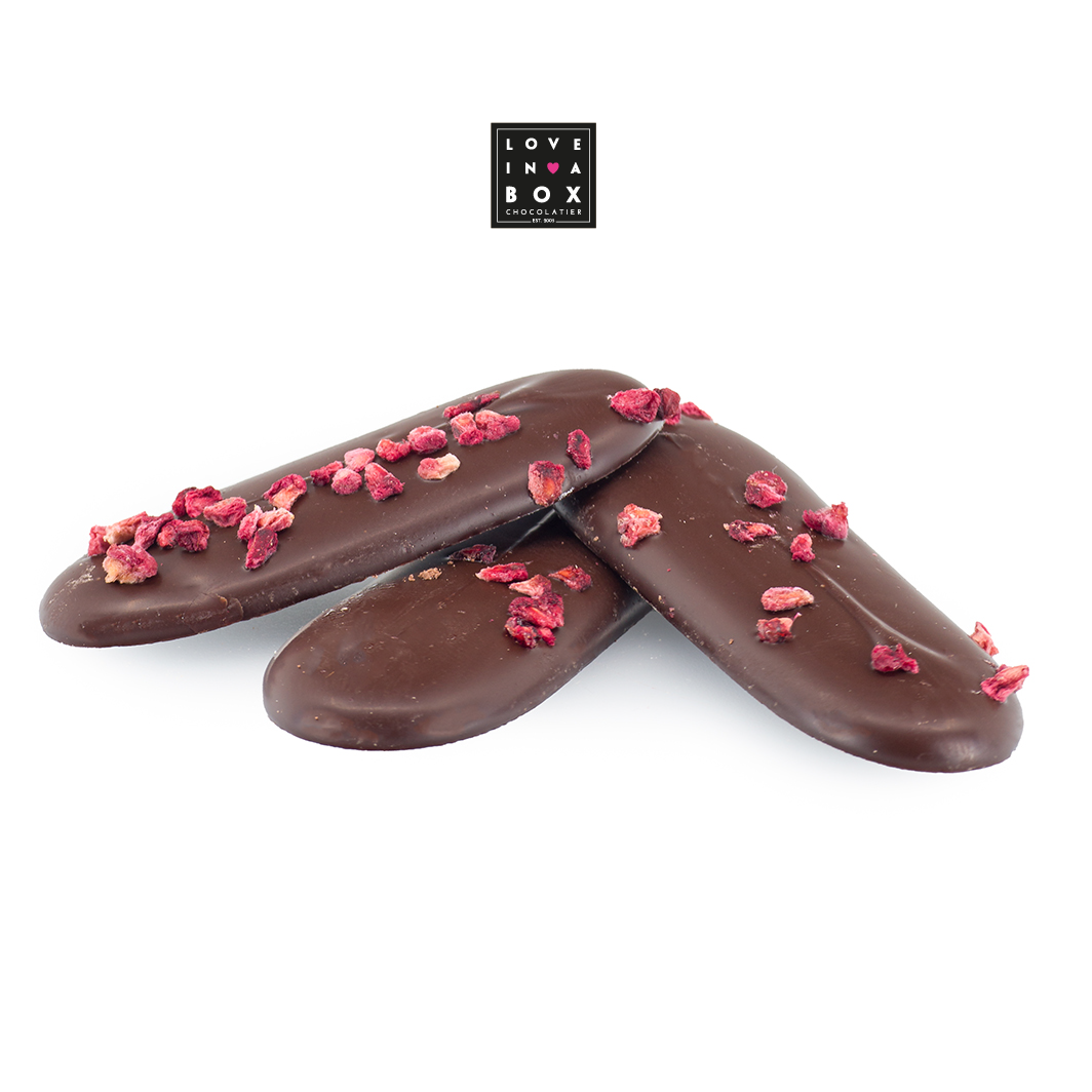 Kerstchocolade Luxe Chocolade Thins Puur Framboos - 100g