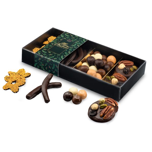 Kerstchocolade Luxe Chocolade Mix Box "Christmas Edition" - 300g