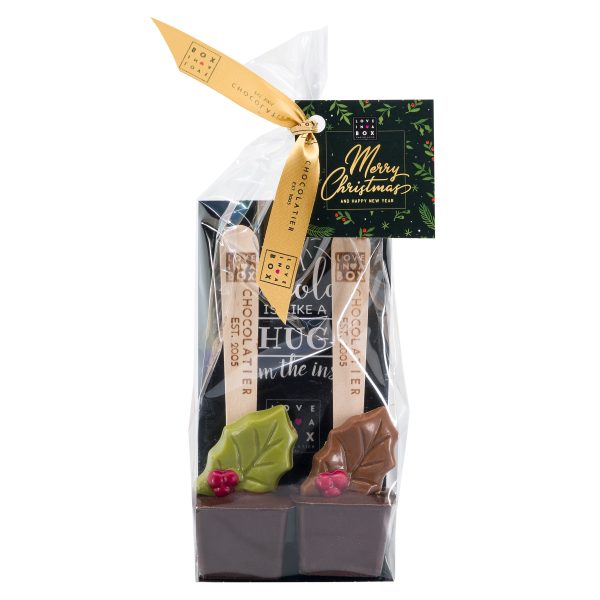 Kerstchocolade Hot Chocolate Spoons Kerst Puur Hulst - 90g