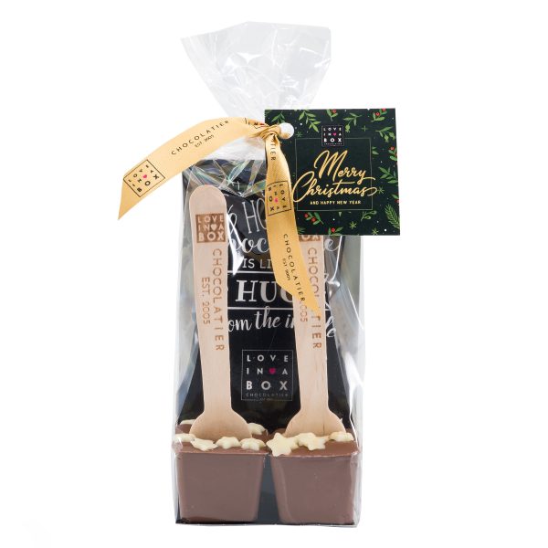 Kerstchocolade Hot Chocolate Spoons Kerst Melk Sterren - 90g