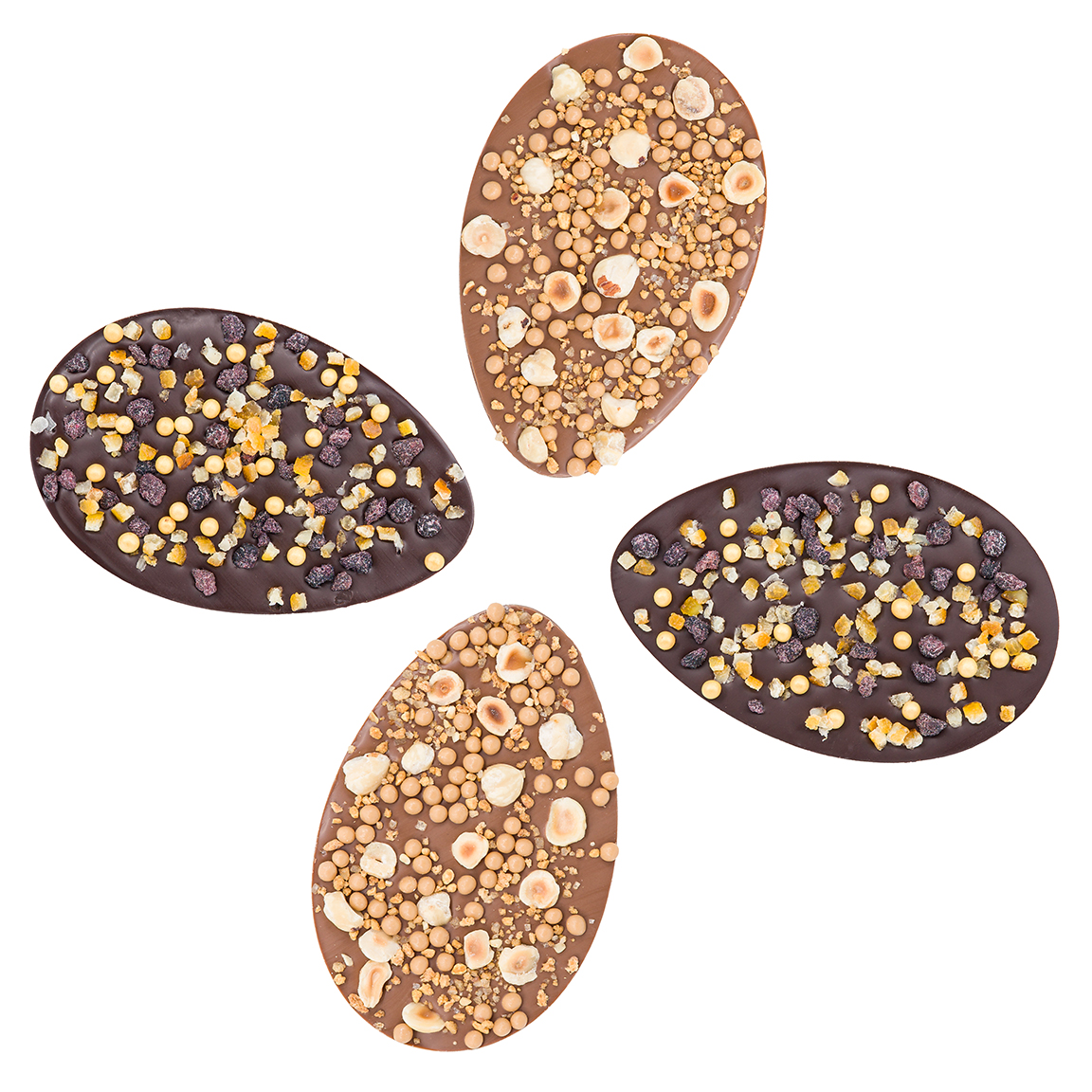 Luxe Chocolade Paasei - Sinaasappel & Zwarte Bes - Puur