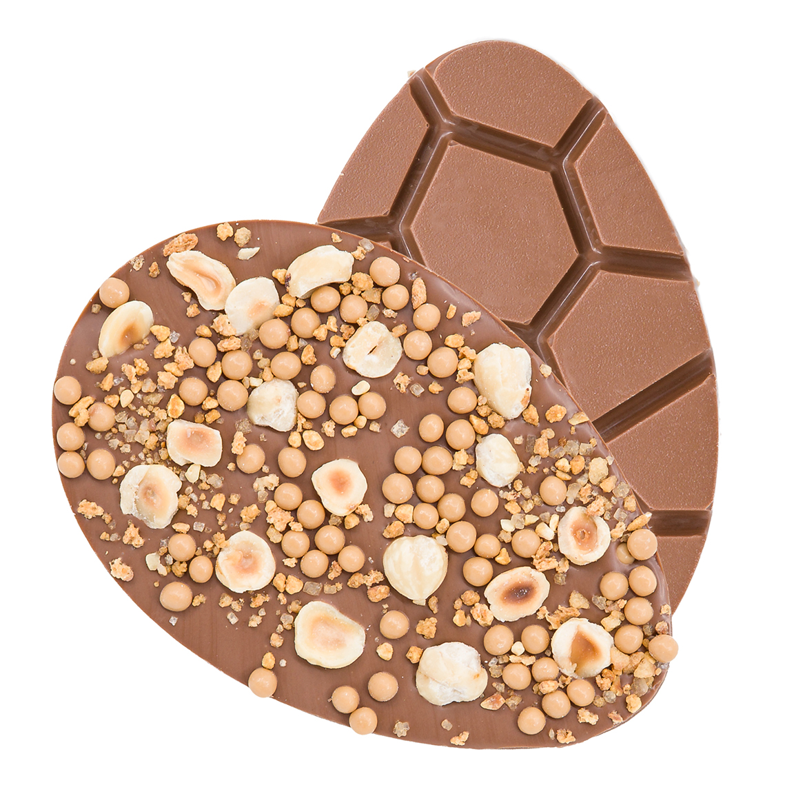 Luxe Chocolade Paasei - Hazelnoot & Caramel - Melk