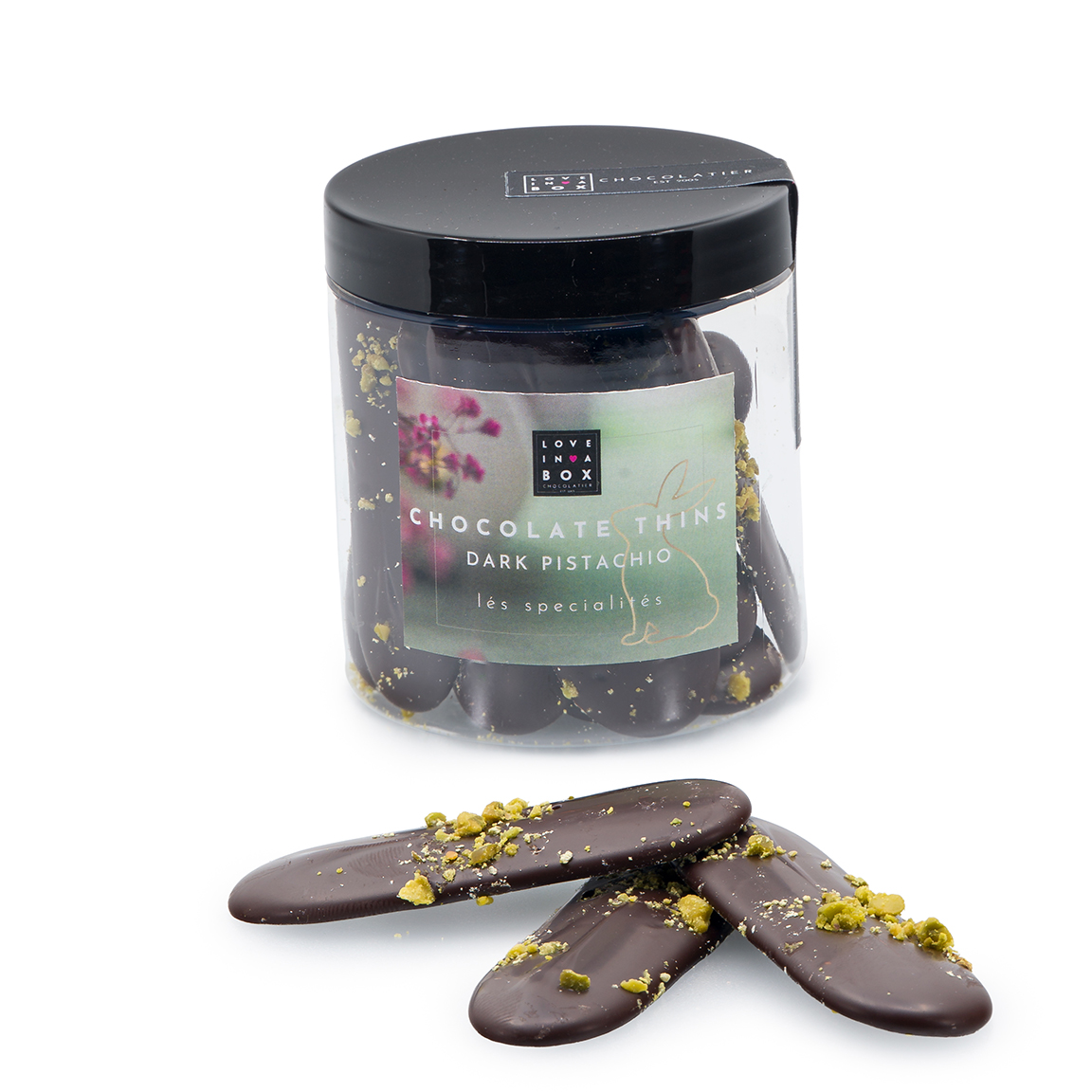 Paaschocolade Luxe Chocolade Thins Puur Pistache - 100g