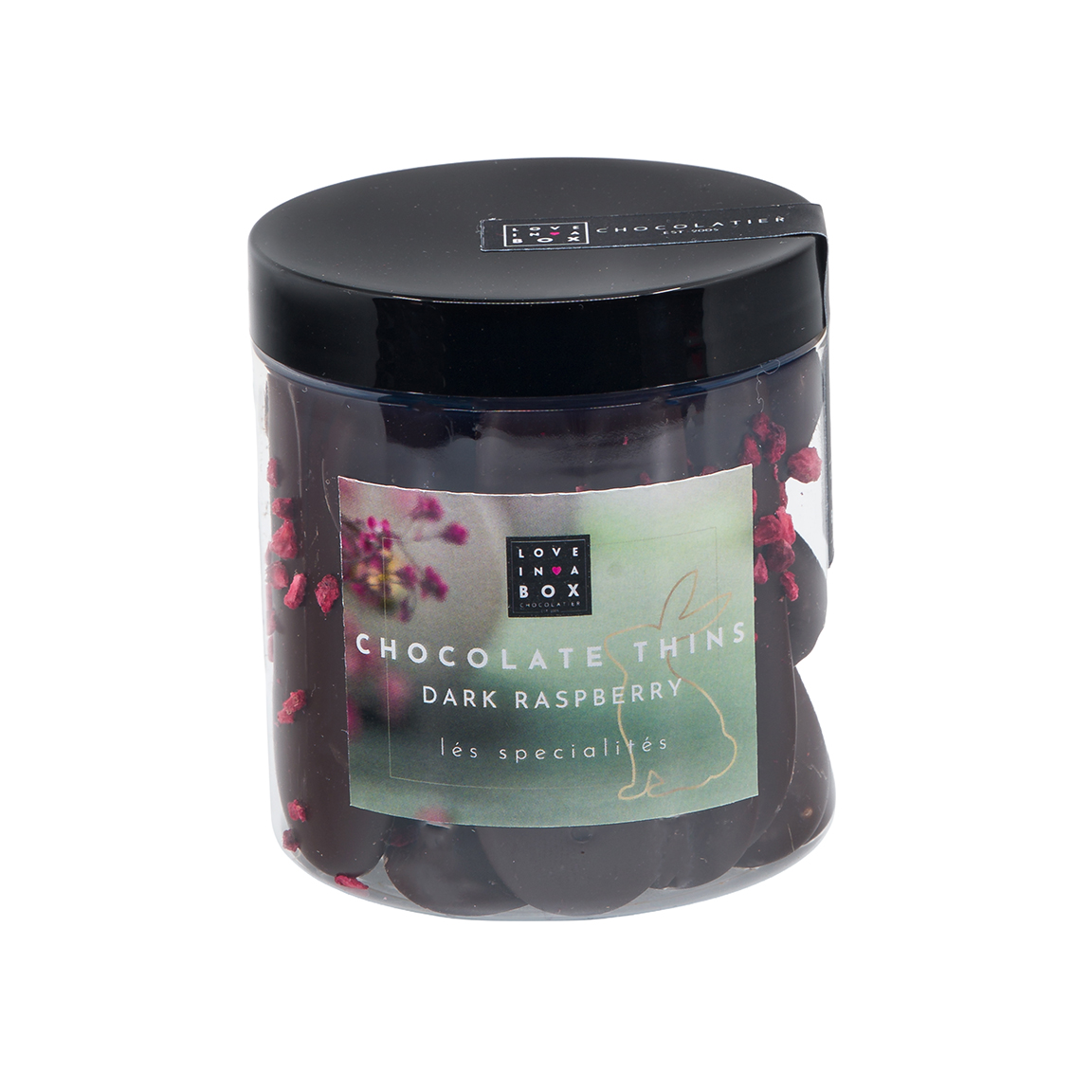 Paaschocolade Luxe Chocolade Thins Puur Framboos - 100g