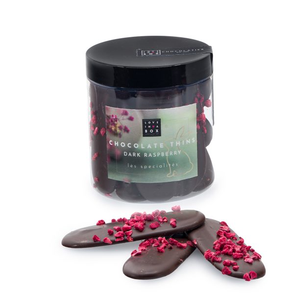 Paaschocolade Luxe Chocolade Thins Puur Framboos - 100g