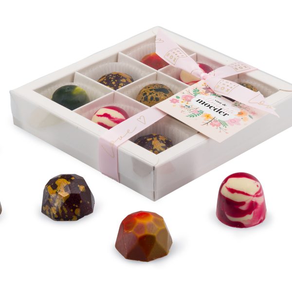 Luxe Chocolade Moederdag Bonbons - 9 Stuks