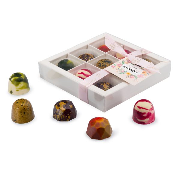 Luxe Chocolade Moederdag Bonbons - 9 Stuks