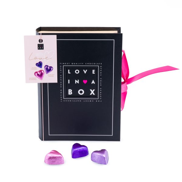 Luxe Chocolade Hart Bonbons Mix in Love Bookbox - 12st