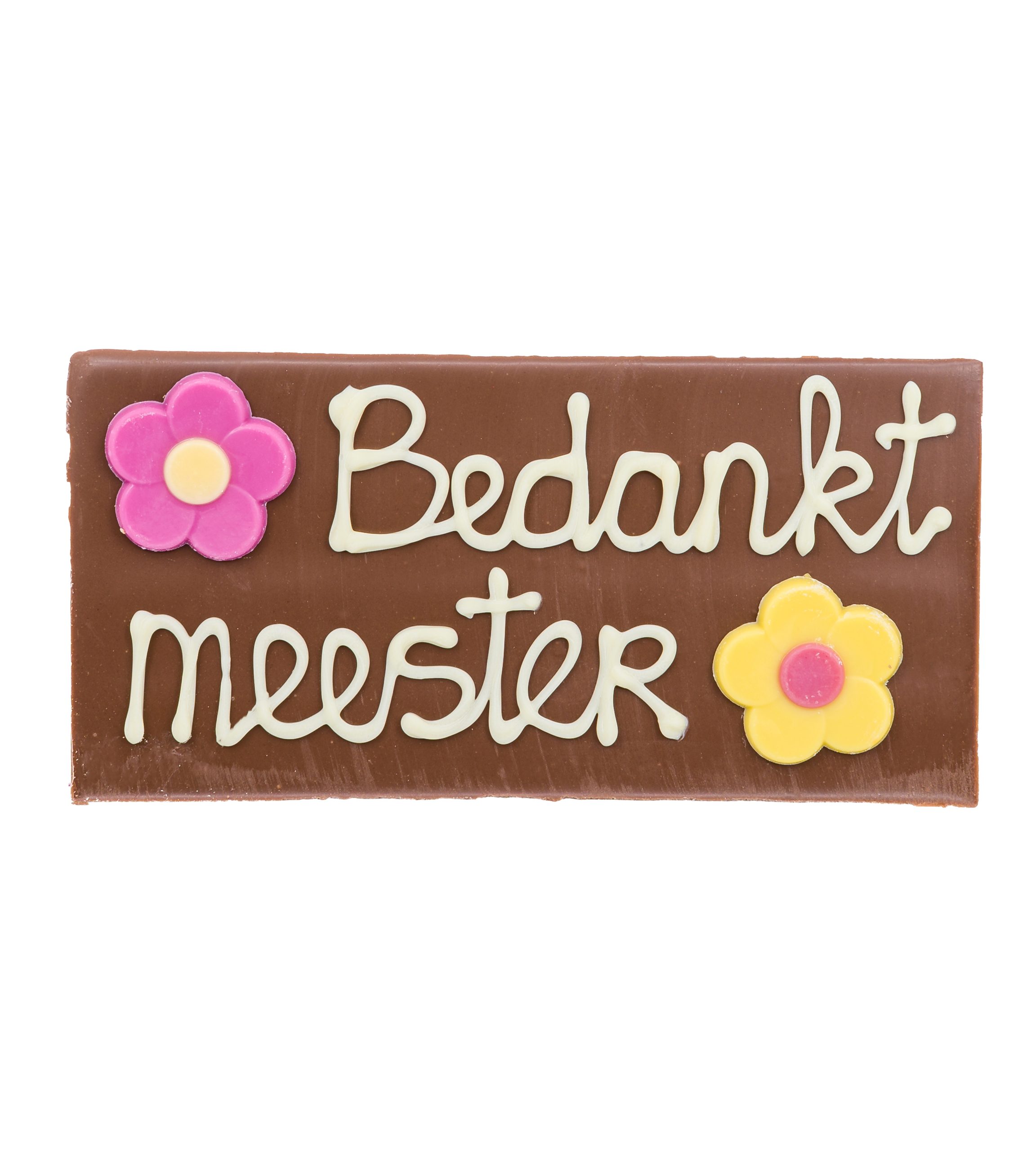 Luxe Chocolade Reep Bedankt Meester Melk - 100g