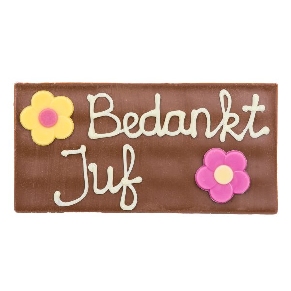 Luxe Chocolade Reep Bedankt Juf Melk - 100g