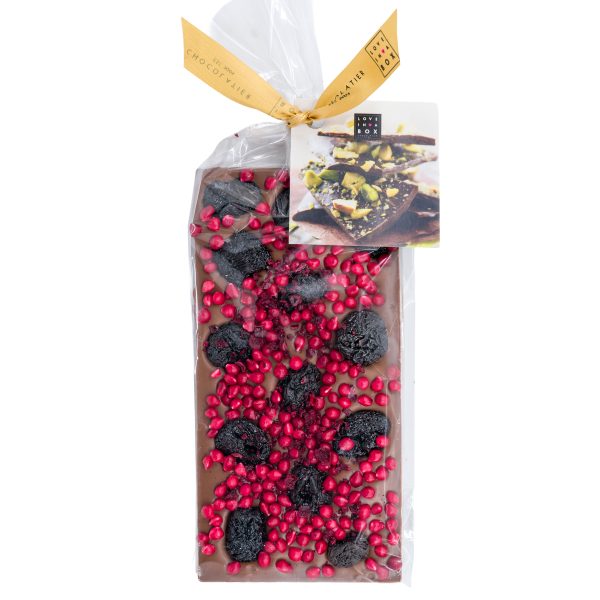 Luxe Chocolade Reep Kers & Framboos Melk- 100g