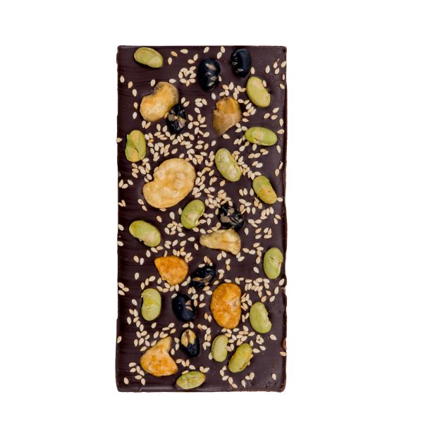Luxe Zomer Chocoladereep Aziatische Geroosterde Bonen & Sesam Puur - 100g